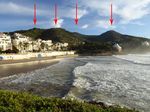 Playa de Sitges cerca de Barcelona para encuentros avanzados de Reiki